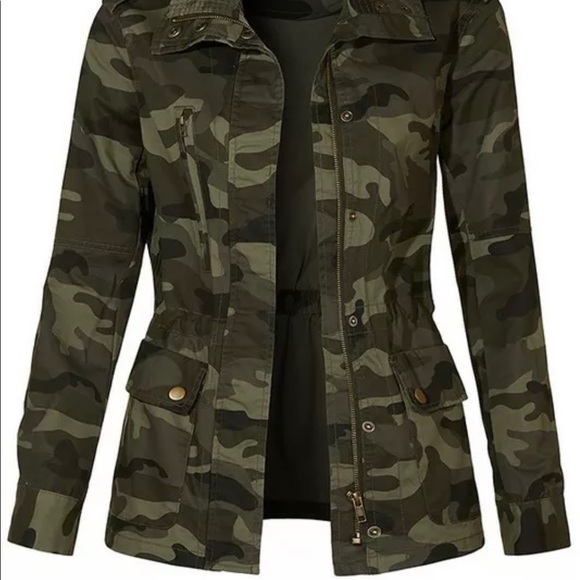 Women Camo Military Utility Jacket - Picture 1 of 13